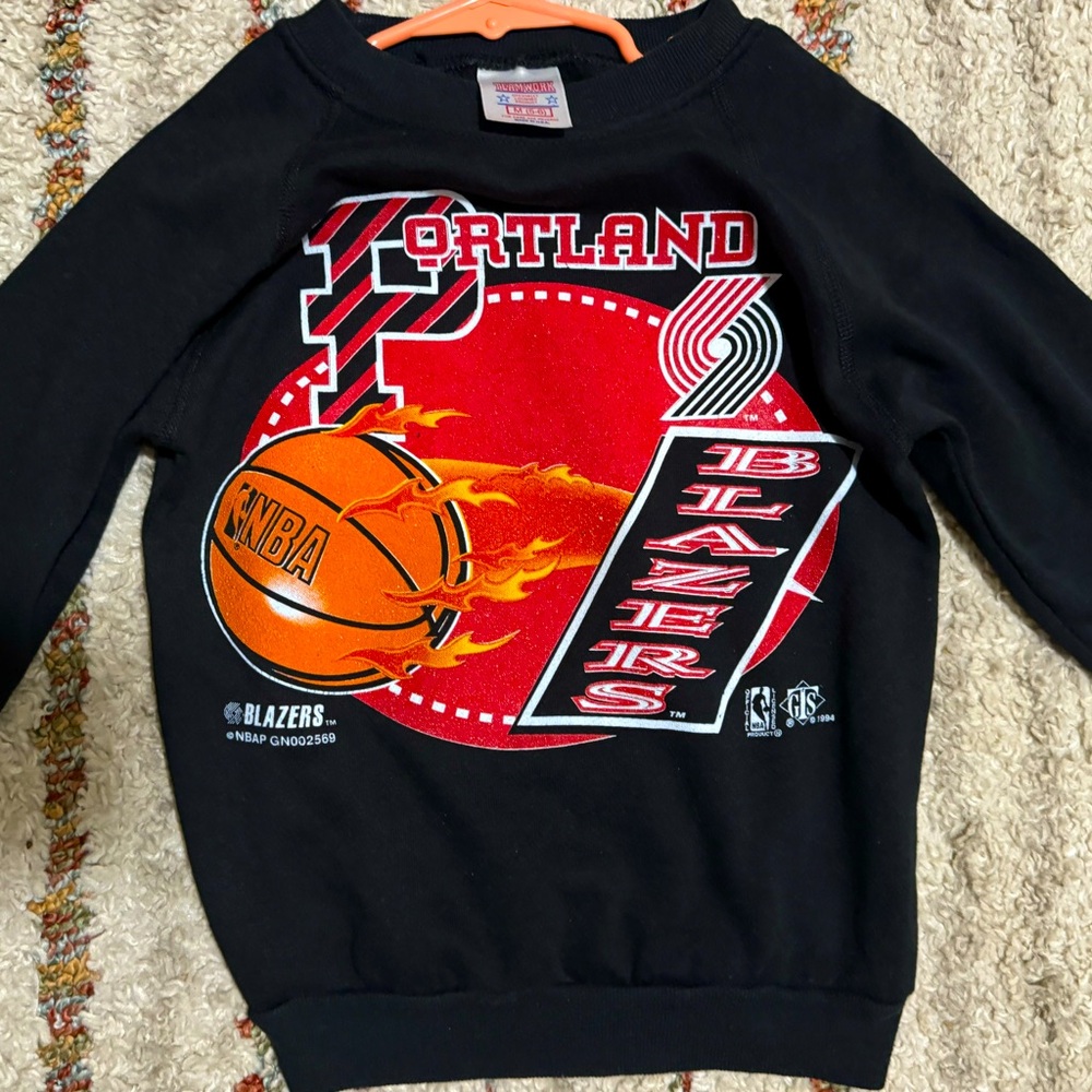 RARE FIND vintage Portland Trailblazer kids sweater